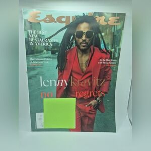 Esquire Magazine Winter 2023/2024 Lenny Kravitz No Regrets  Best New Restaurants